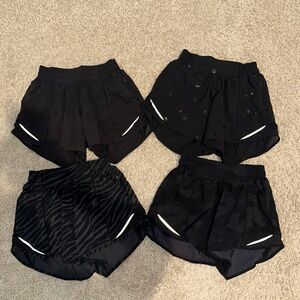 BLACK LULULEMON SHORTS BUNDLE